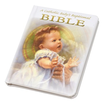 A Catholic Baby's Baptismal Bible
