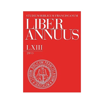 Liber Annuus LXIII-2013.