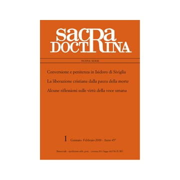 Sacra doctrina 45 (2000), n.1.