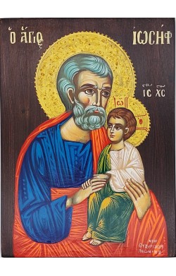 Icona San Giuseppe dipinta...